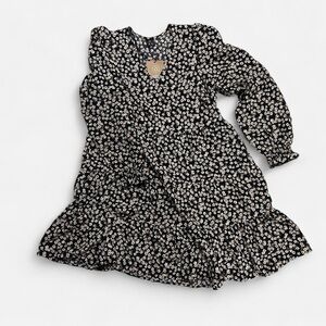 Vero Moda Black and White Floral Mini Dress